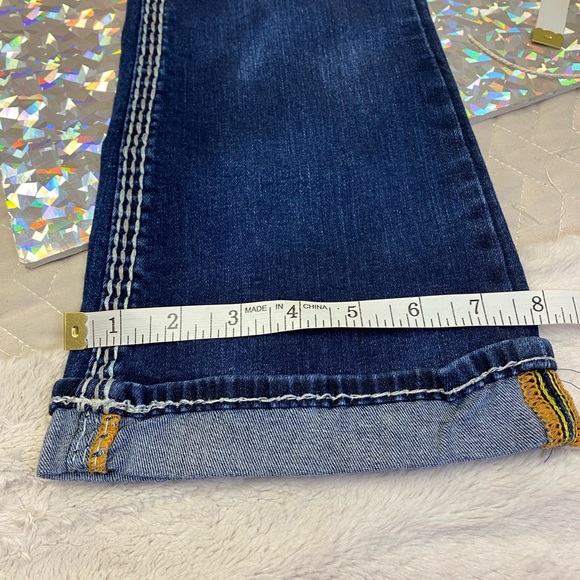 Rock Revival Raizel Mid-Rise Bootcut Bling Jeans Women's 27 *Altered Petite Hem* - Picture 12 of 16